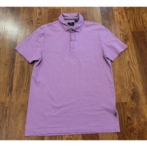Hugo Boss Men's Casual Cotton Polo Shirt Purple Approx Sz Medium Elevated Casual